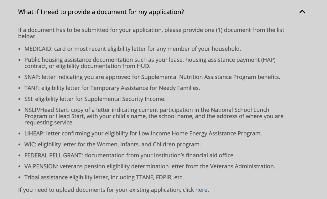 Sacramento Comcast essentials program requirements example.