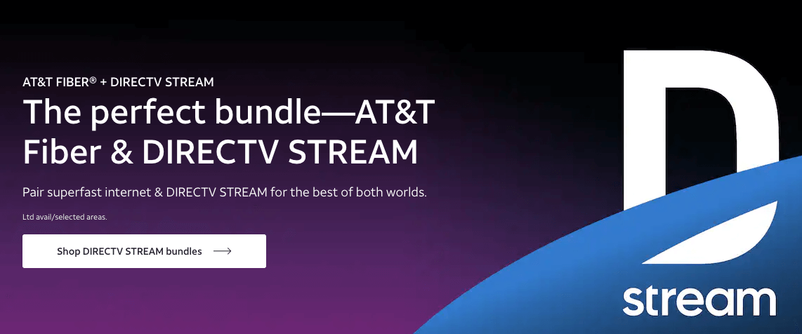 Screenshot of the cheapest AT&T TV + internet plan.