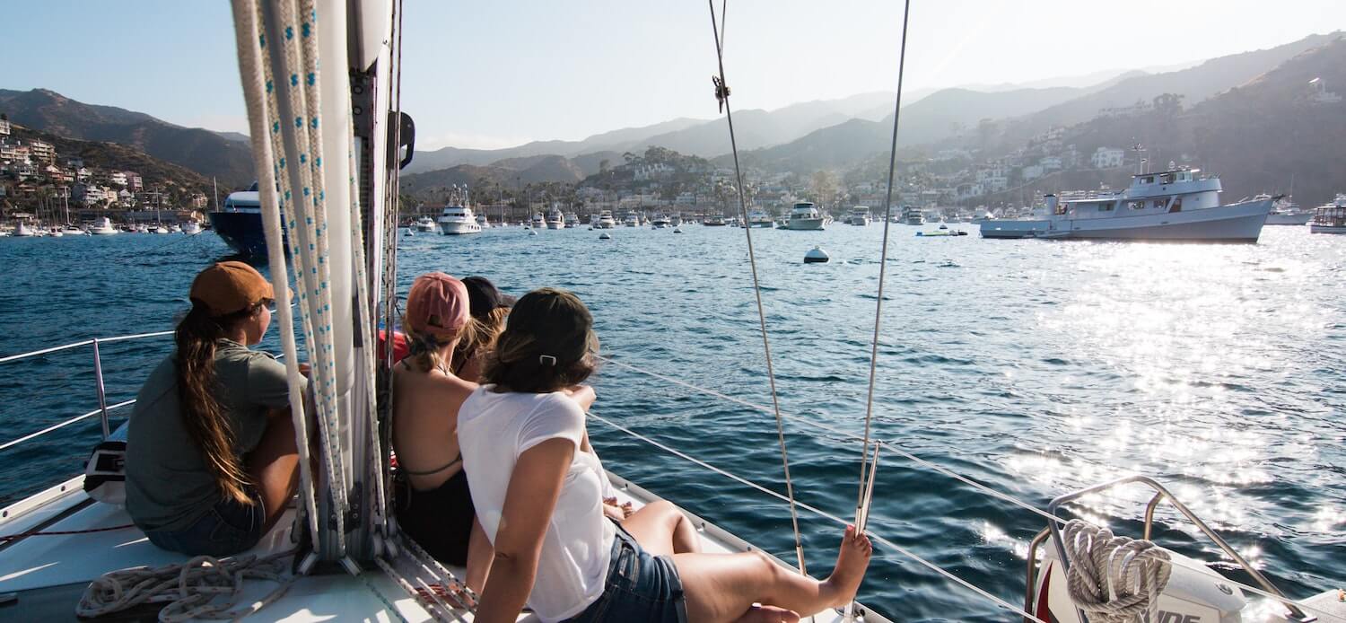 Boating off Catalina