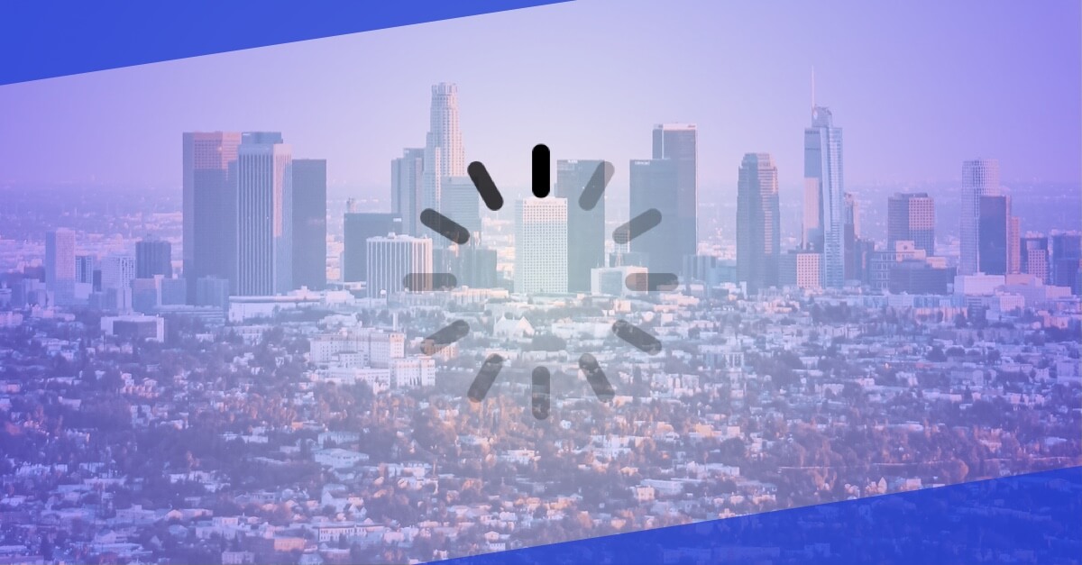 Los angeles digital divide illustration.