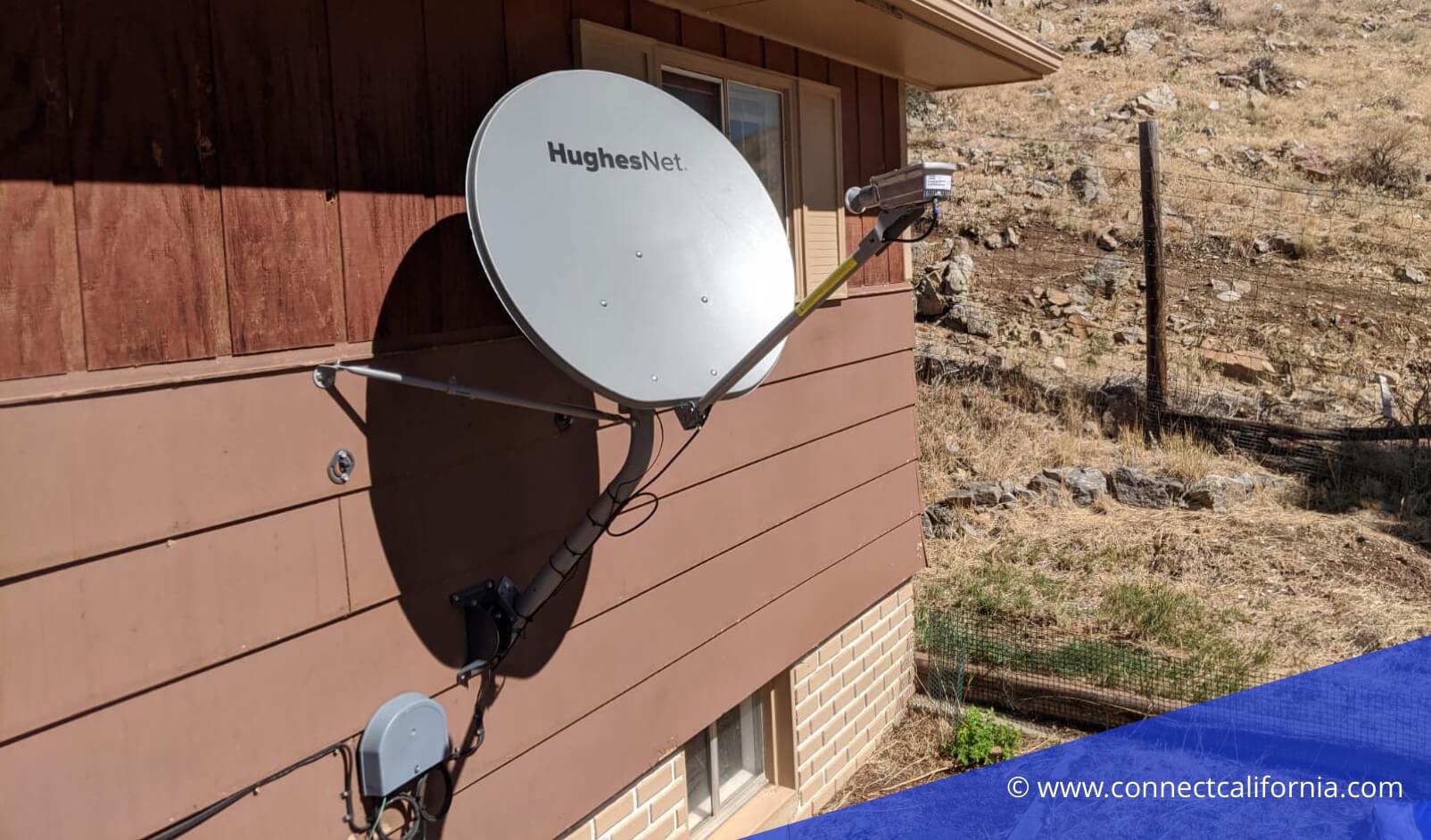 HughesNet dish.