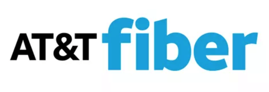 AT&T Fiber logo.