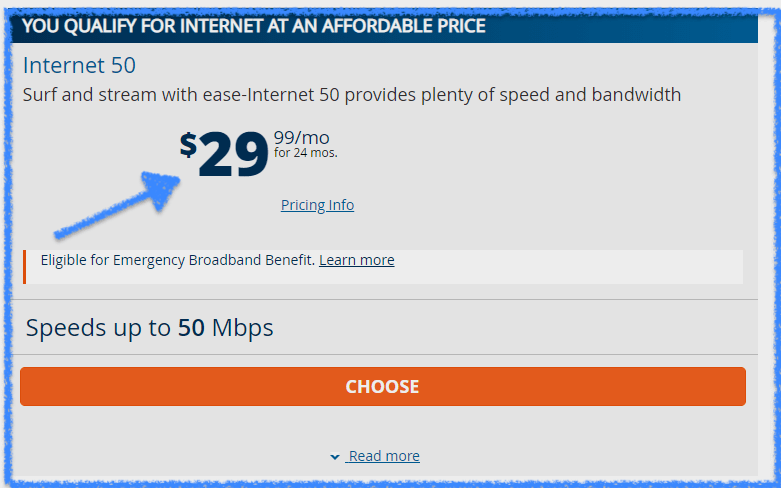 Spectrum Internet 50 screenshot.